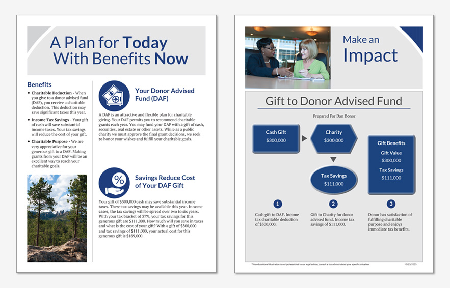DAF Donor Proposal (Center Spread) DAF Donor Proposal (Center Spread)