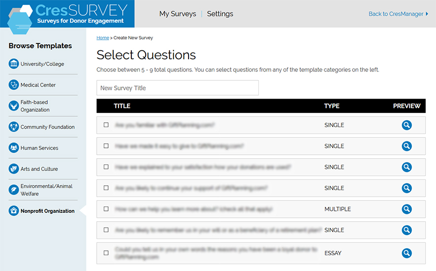 Survey Questions Survey Questions